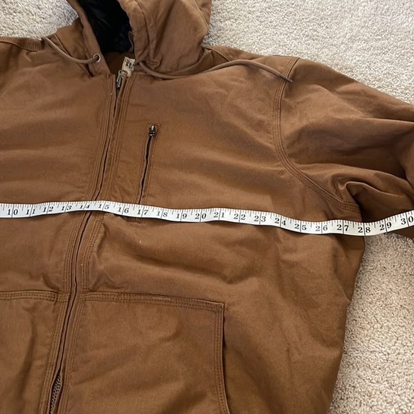 RED HEAD Brand Co. Hooded, pockets CANVAS 💯 % cotton mens JACKET size LARGE - Picture 16 of 16
